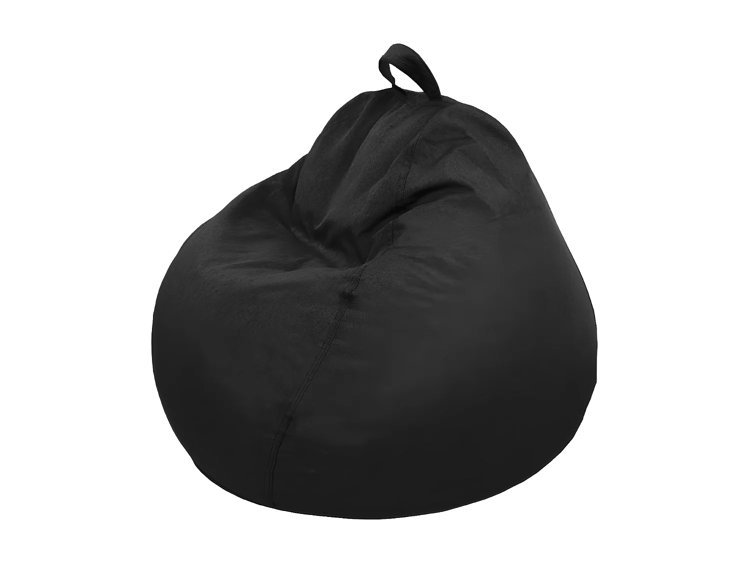 Pouf poire déhoussable noir 80 x 70 cm