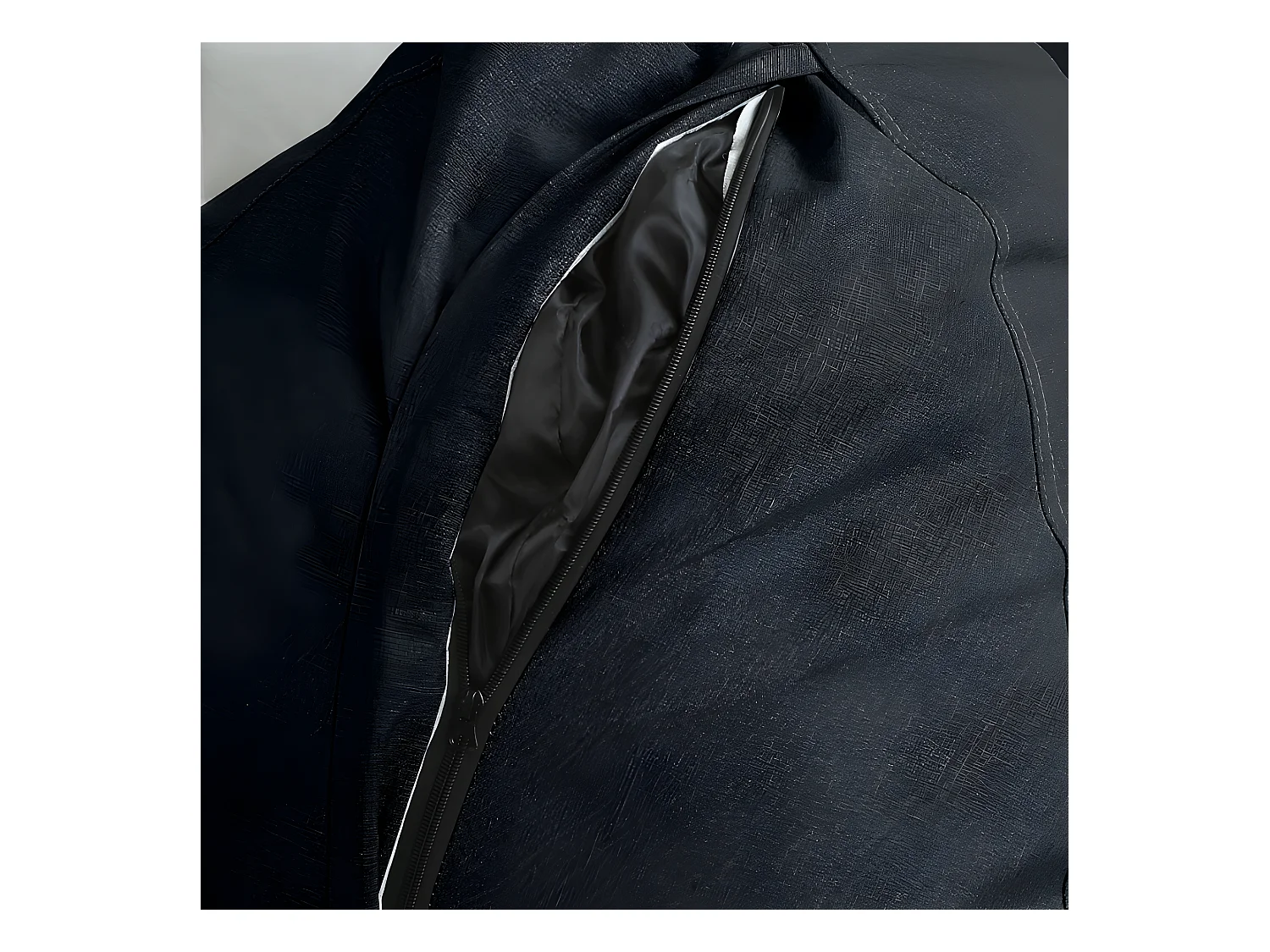 Pouf poire déhoussable noir 80 x 70 cm