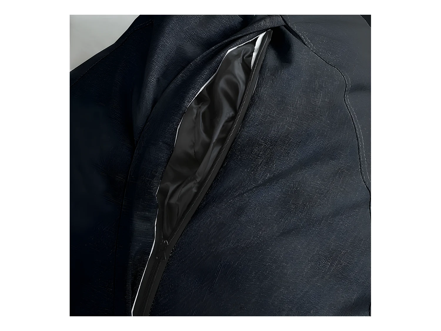 Pouf poire déhoussable noir 80 x 70 cm