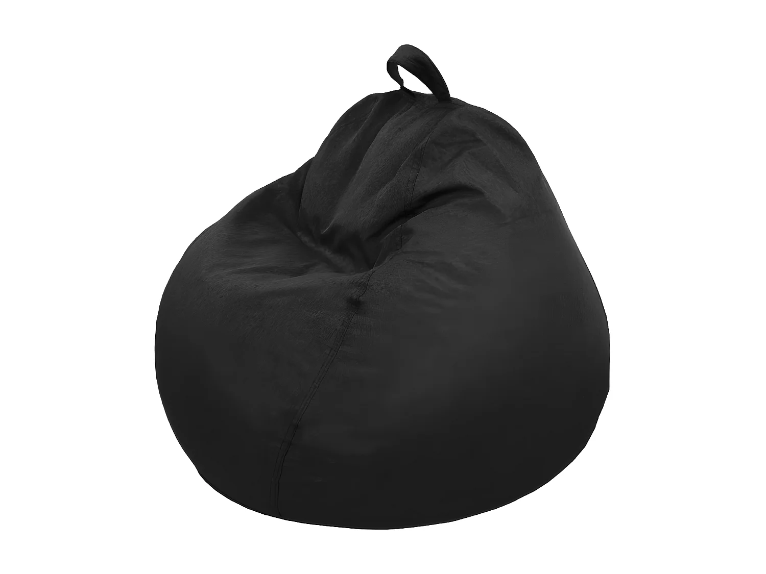 Pouf poire déhoussable noir 80 x 70 cm