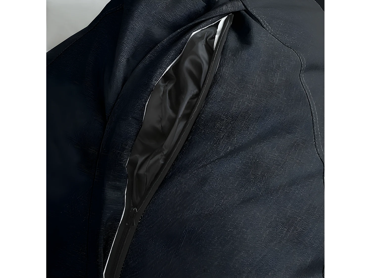 Pouf poire déhoussable noir 80 x 70 cm