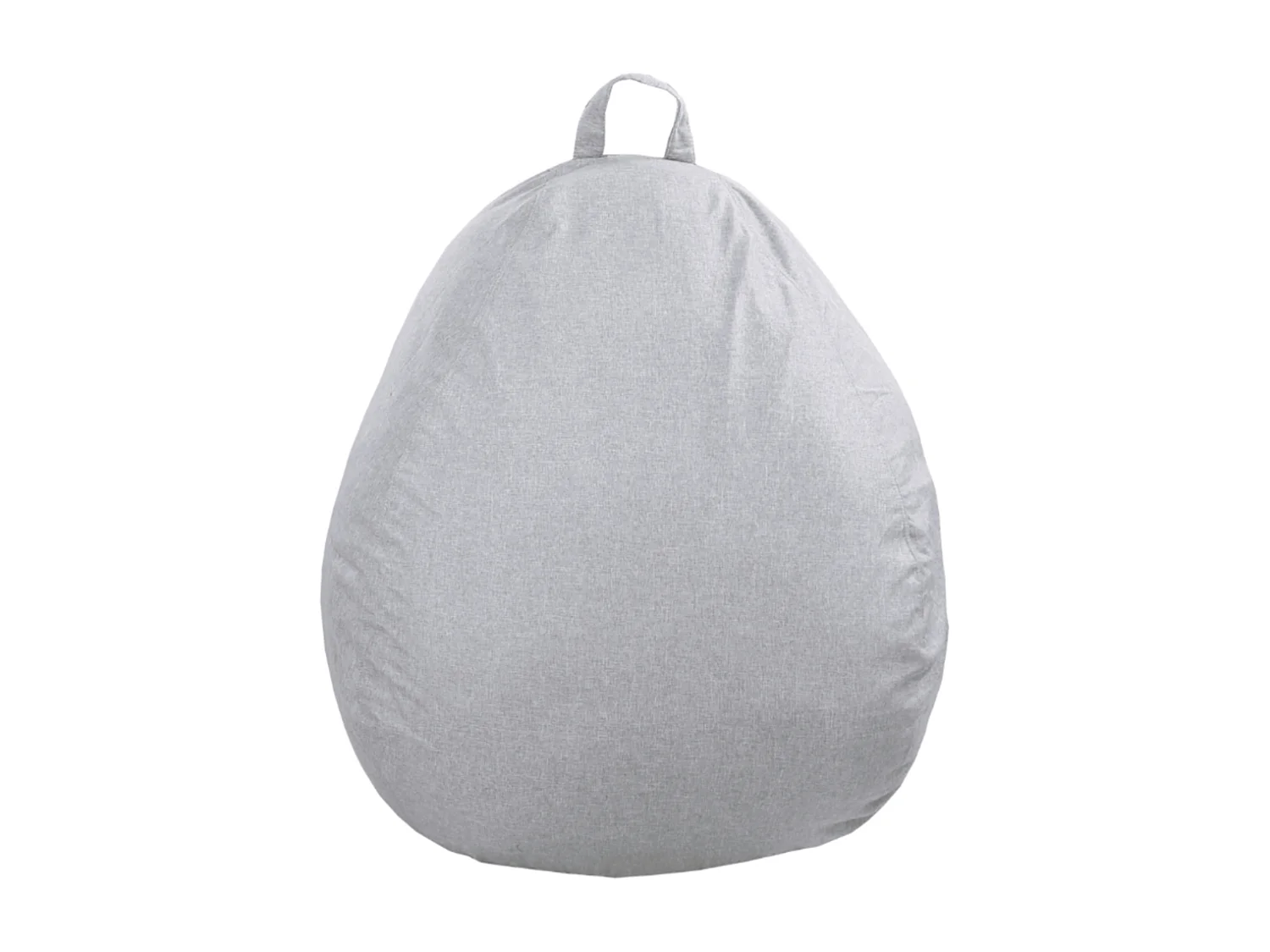 Pouf poire déhoussable gris 105 x 85 cm