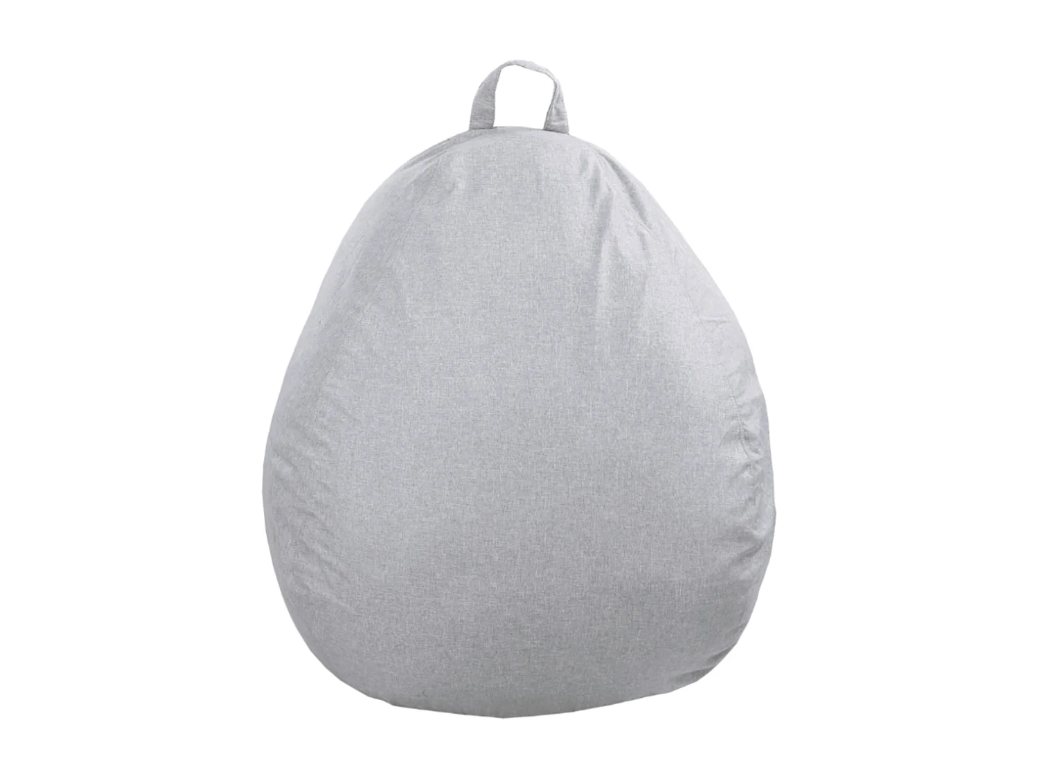 Pouf poire déhoussable gris 105 x 85 cm