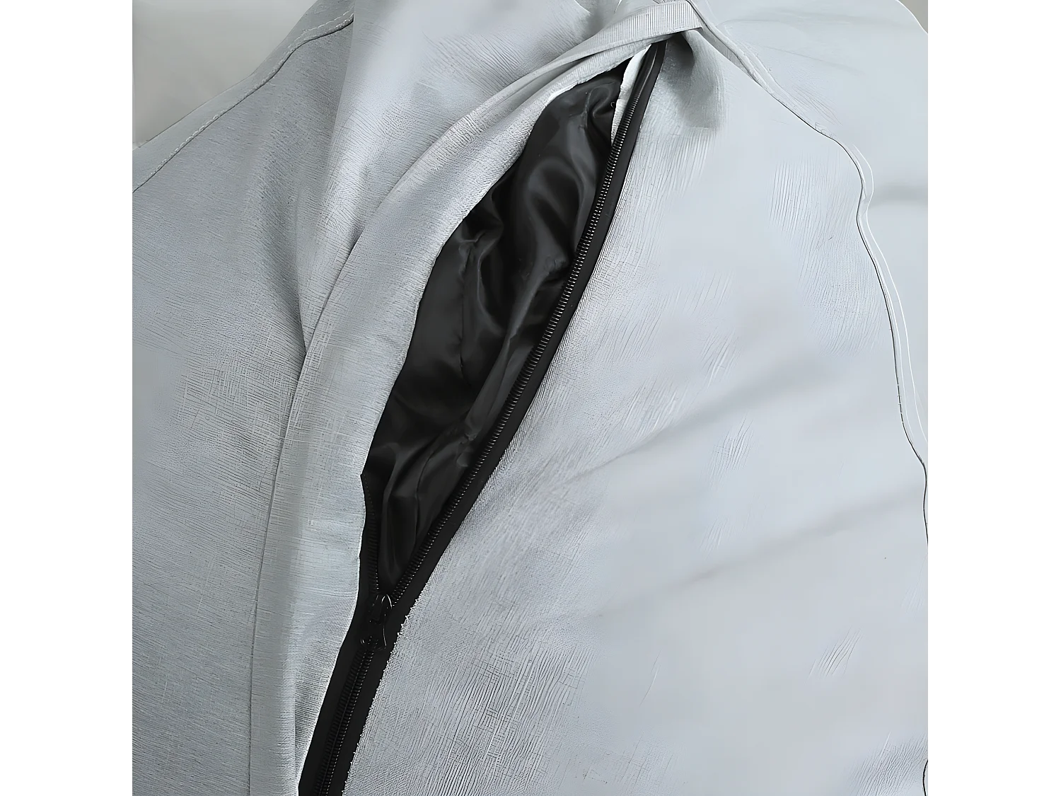 Pouf poire déhoussable gris 105 x 85 cm