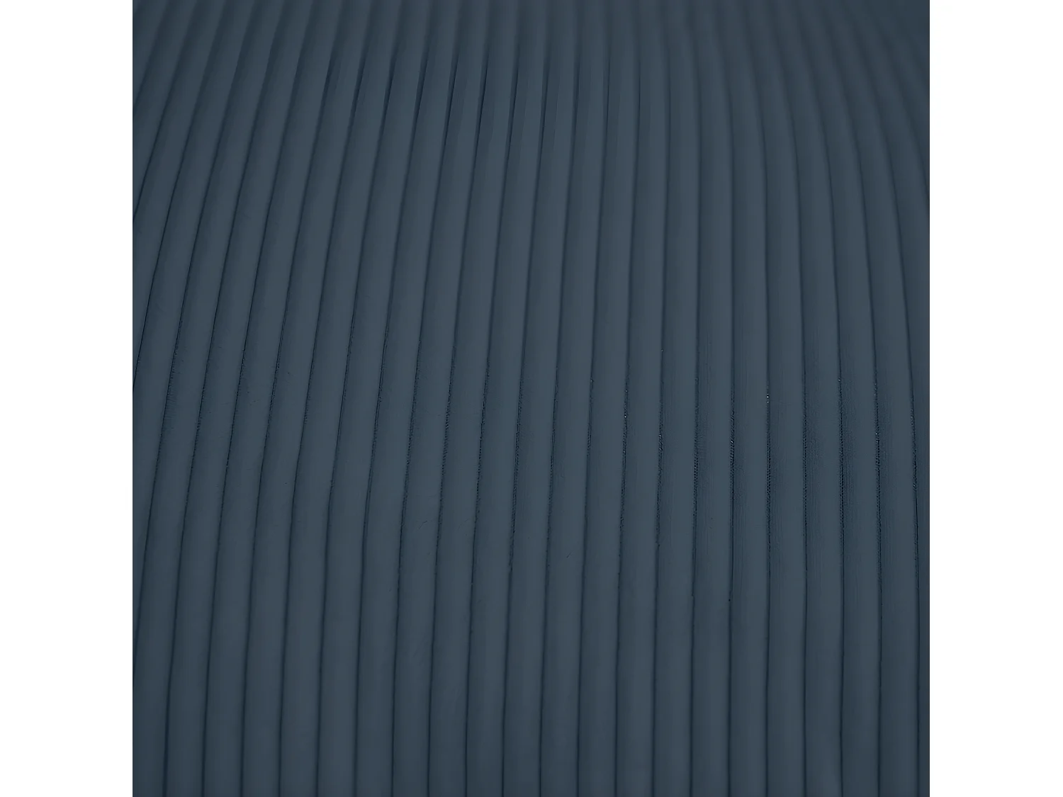 Pouf velours côtelé déhoussable bleu nuit 180 x 140 cm