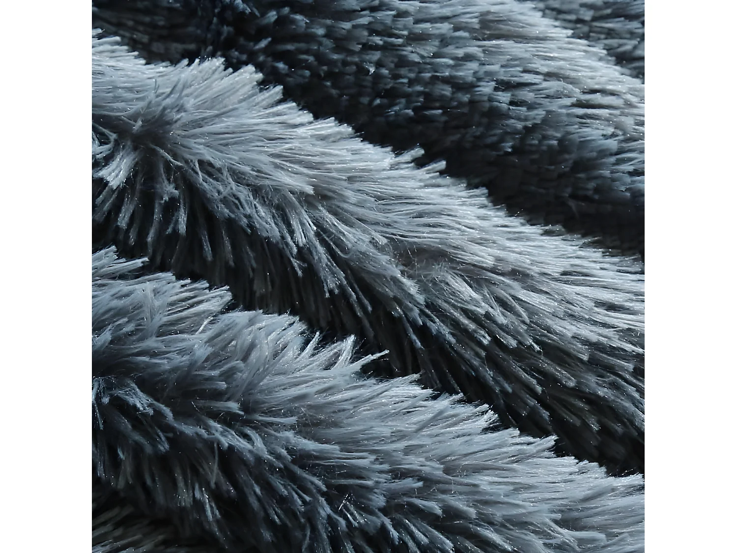 Puf gigante de pelo gris 140 cm