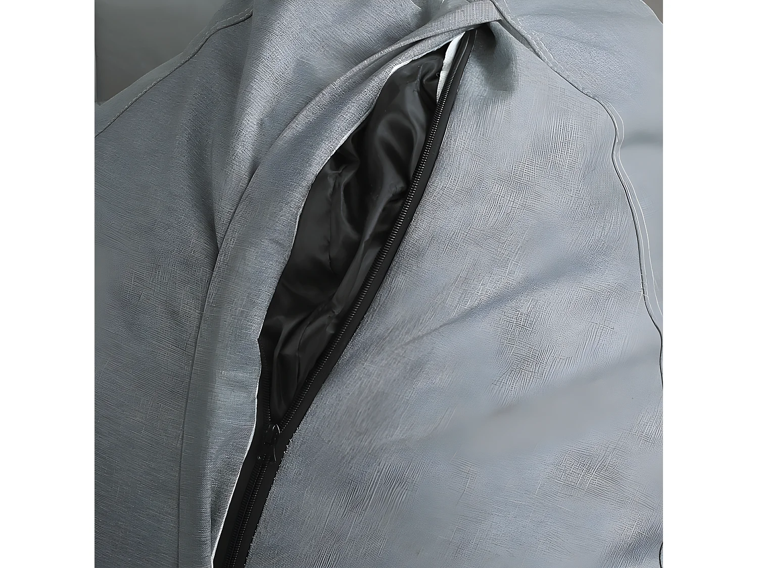 Pouf poire déhoussable gris foncé 105 x 85 cm