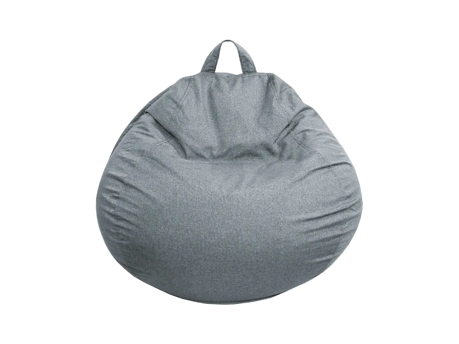 Pouf poire déhoussable gris foncé 105 x 85 cm