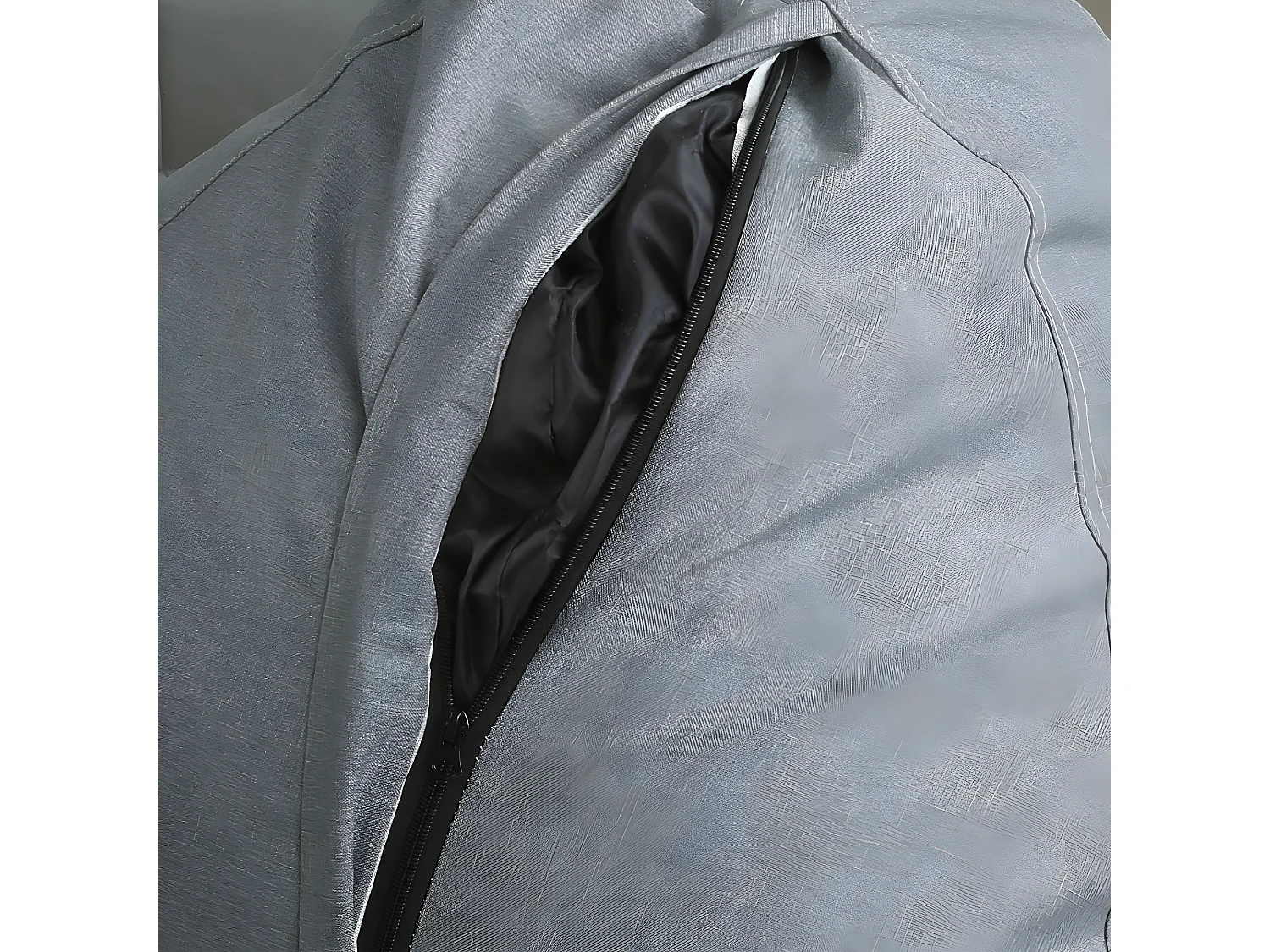 Pouf poire déhoussable gris foncé 105 x 85 cm