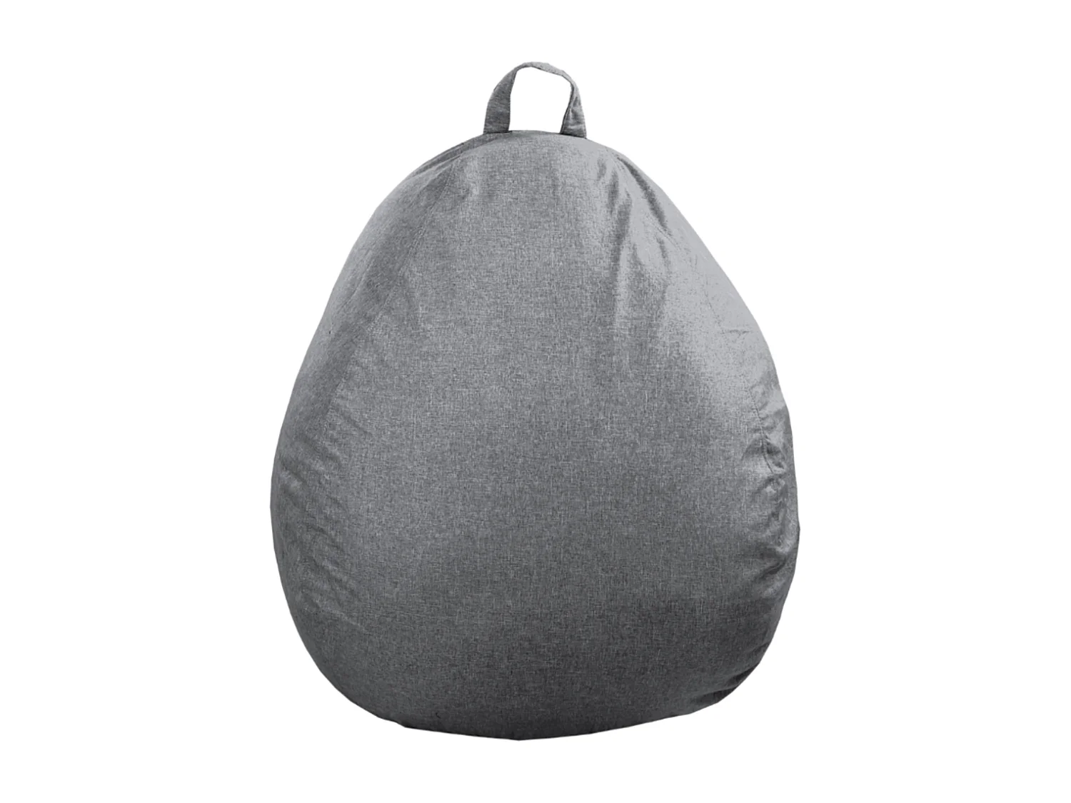 Pouf poire déhoussable gris foncé 105 x 85 cm