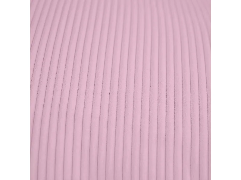 Pouf velours côtelé déhoussable 180 x 140 cm violet parme