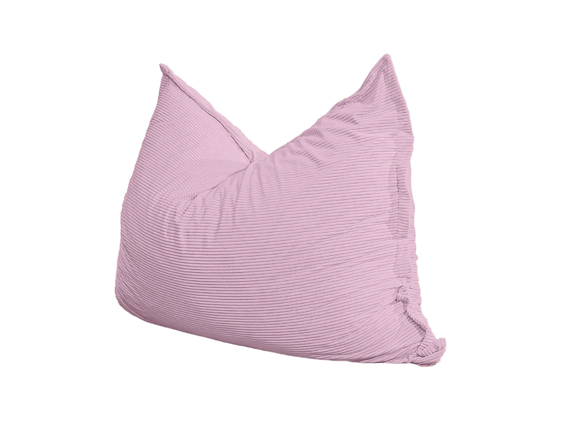 Licht violet ribfluwelen poef 180 x 140 cm