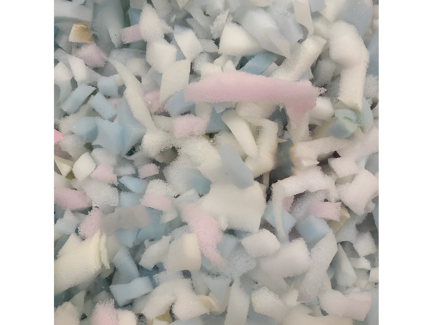 Pouf géant déhoussable fausse fourrure blanc 160 cm