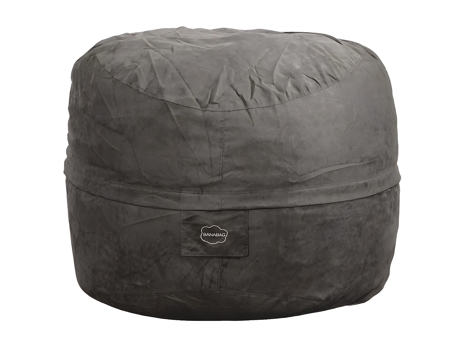 Reuze grijze microsuède  180 cm