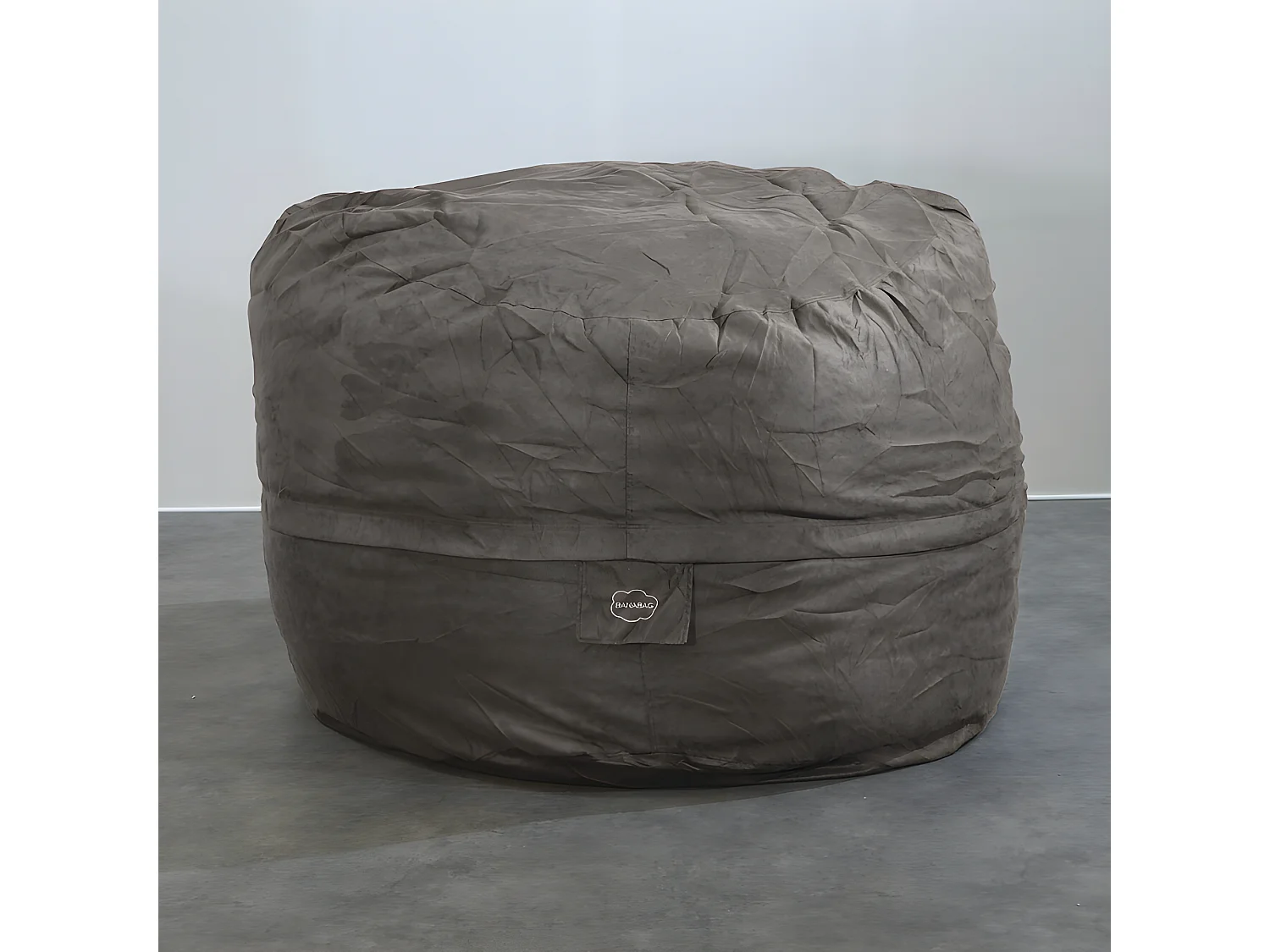 Reuze grijze microsuède  180 cm