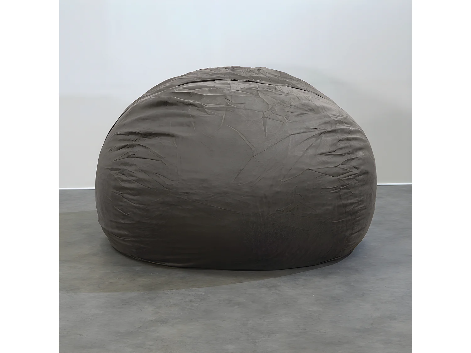 Reuze grijze microsuède  180 cm