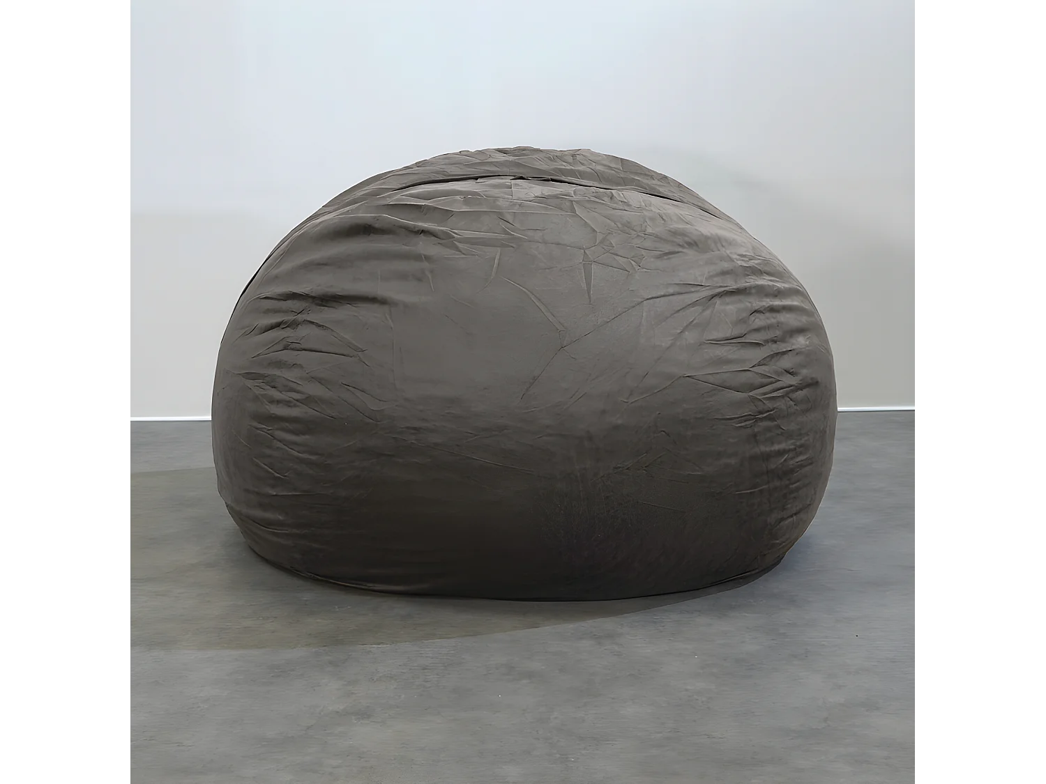 Reuze grijze microsuède  180 cm