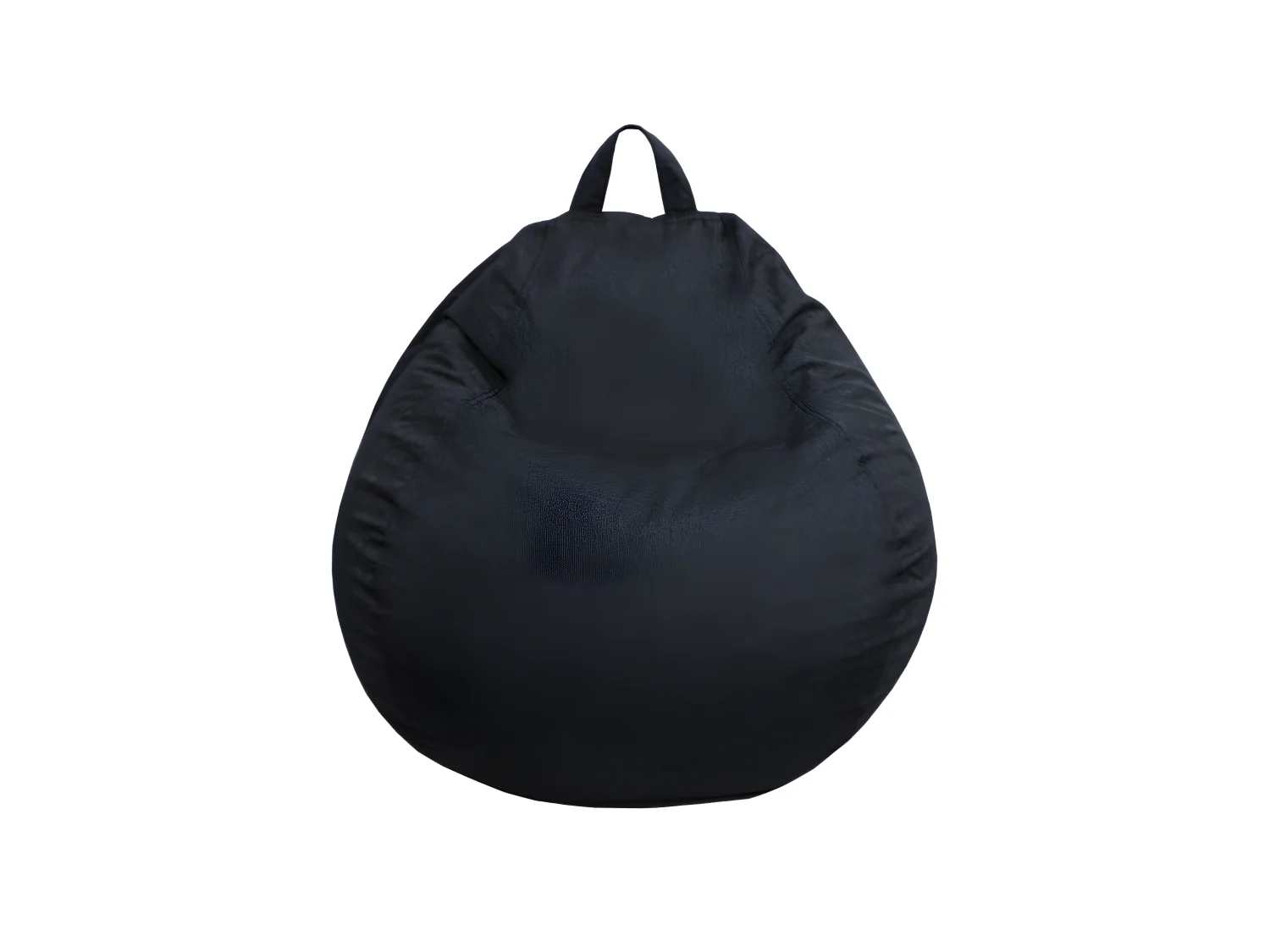 Pouf poire déhoussable noir 120 x 100 cm