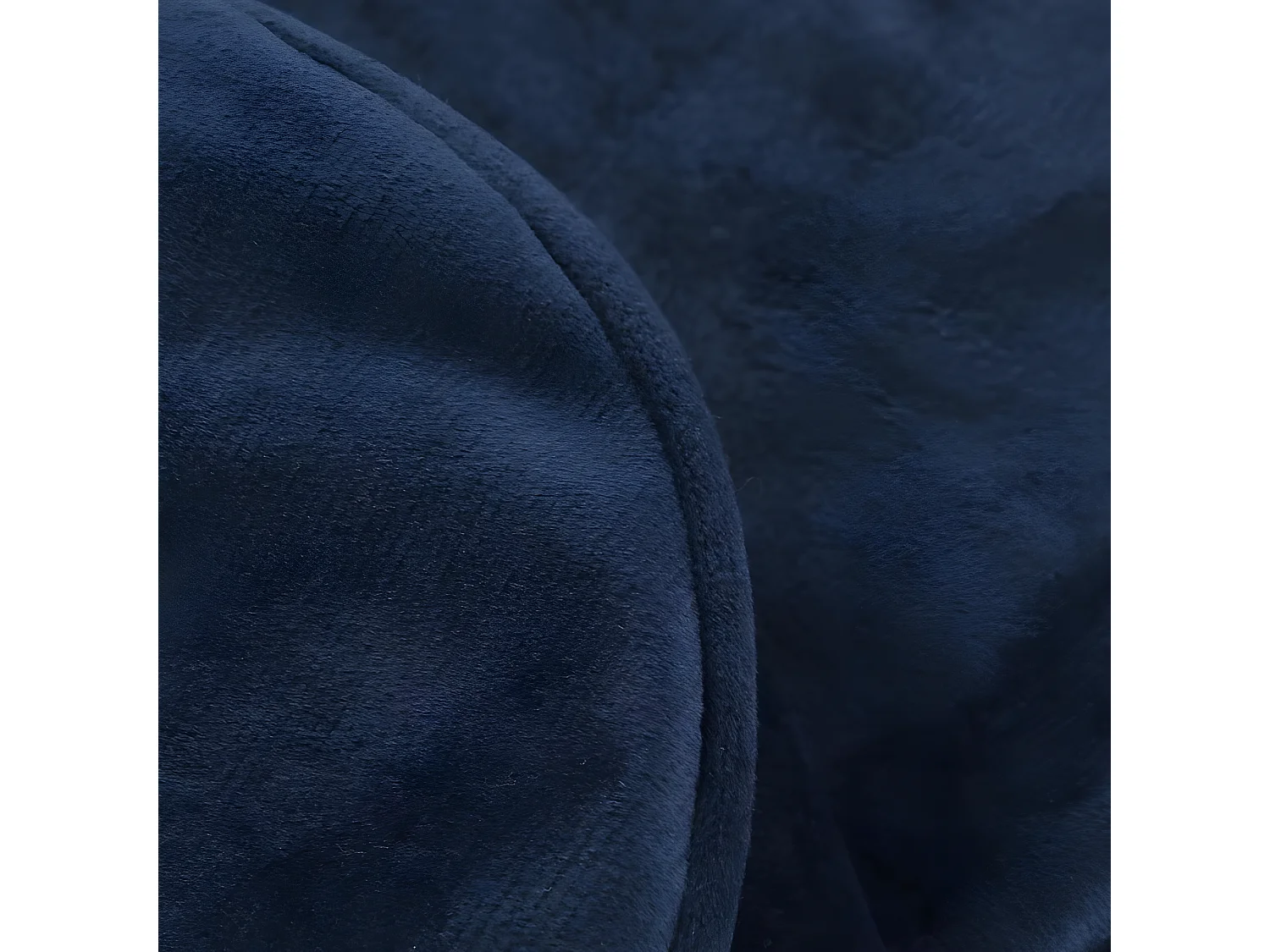 Cojín de lectura en terciopelo Azul oscuro 65 x 80 cm