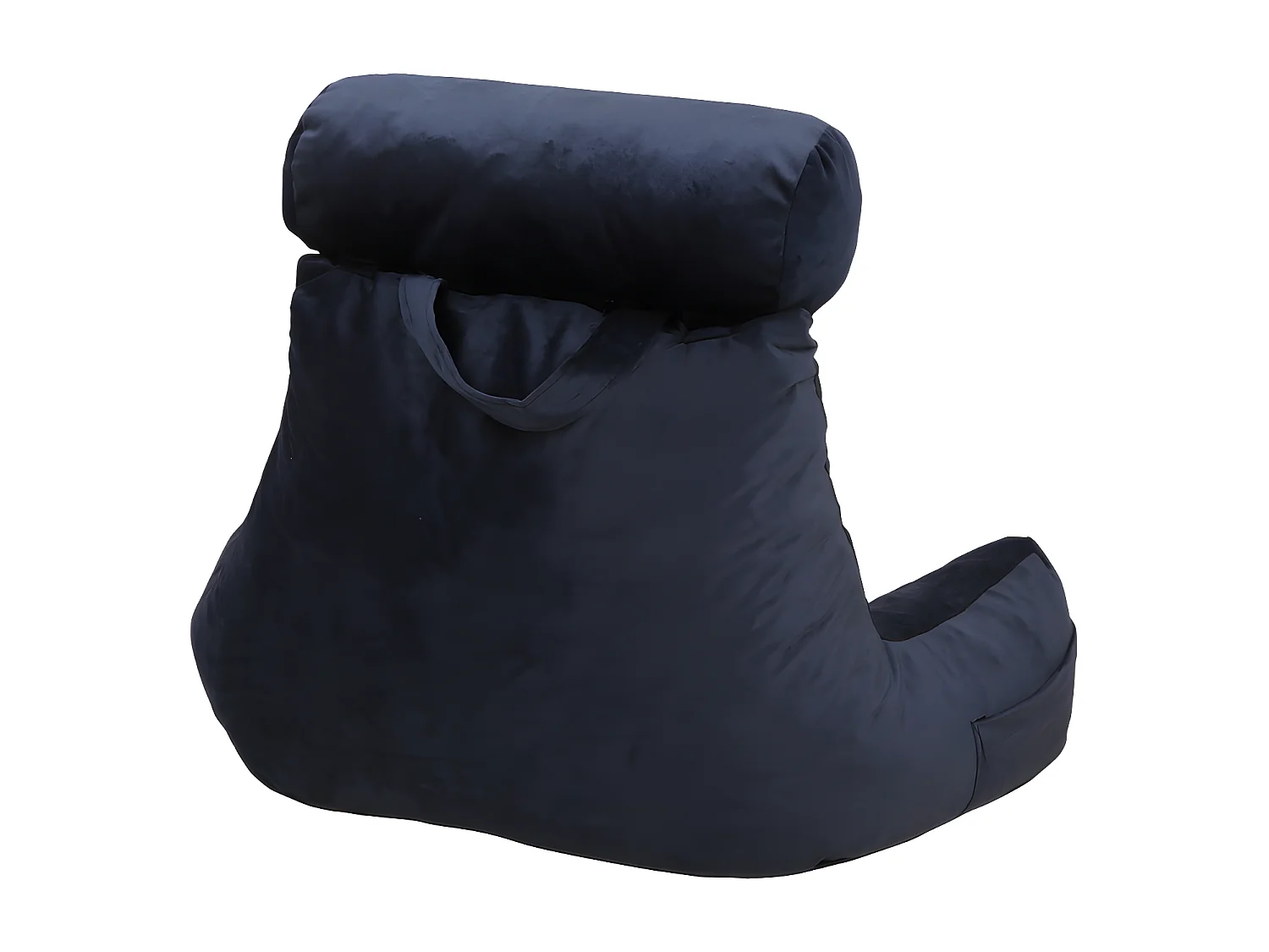 Cojín de lectura en terciopelo Azul oscuro 65 x 80 cm