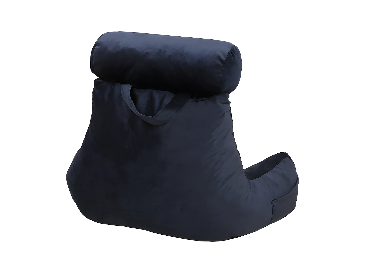 Lesekissen Samt 65 x 80 cm, Mitternachtsblau