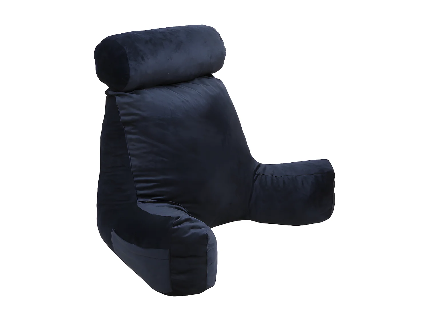 Lesekissen Samt 65 x 80 cm, Mitternachtsblau