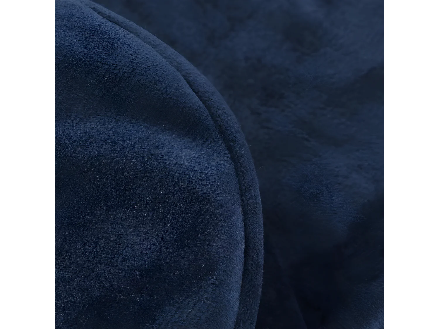 Lesekissen Samt 65 x 80 cm, Mitternachtsblau