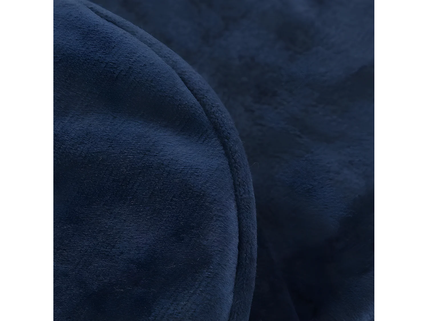 Almofada de leitura veludo azul escuro 65 x 80 cm