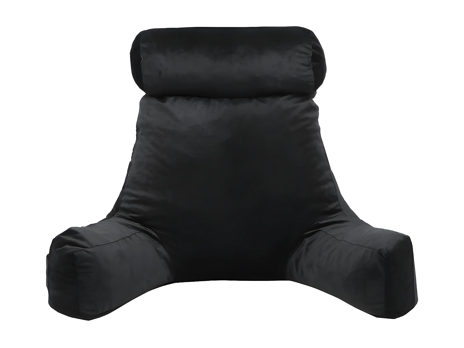 Coussin de lecture velours noir 65 x 80 cm