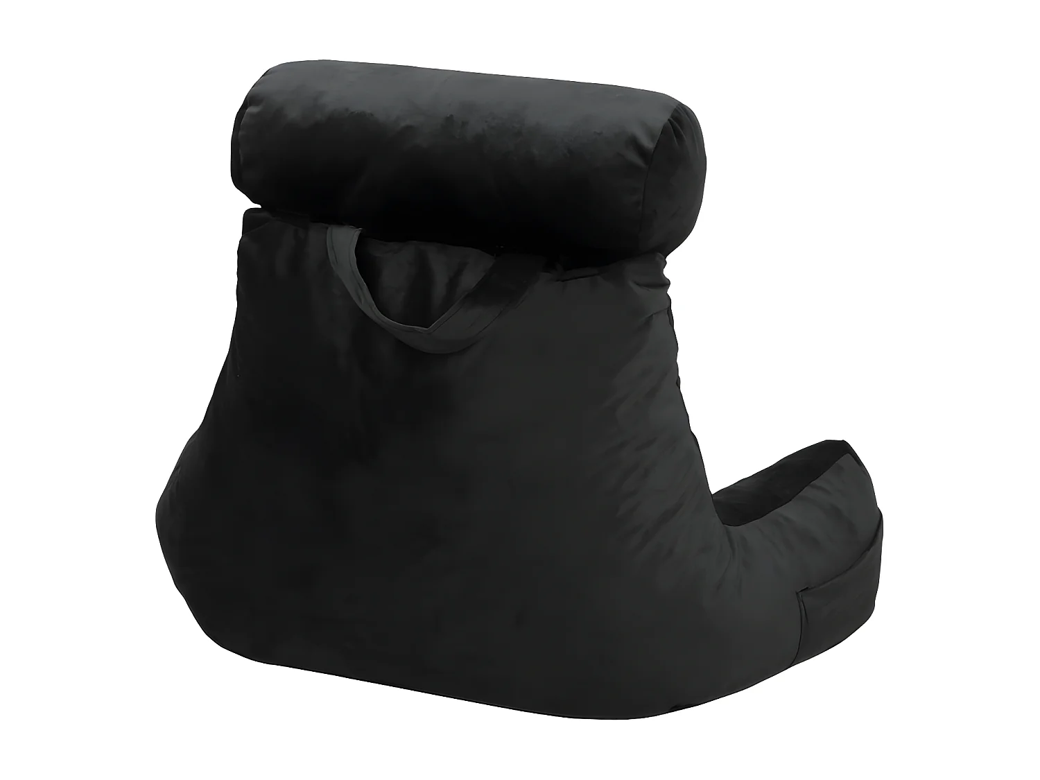 Coussin de lecture velours noir 65 x 80 cm