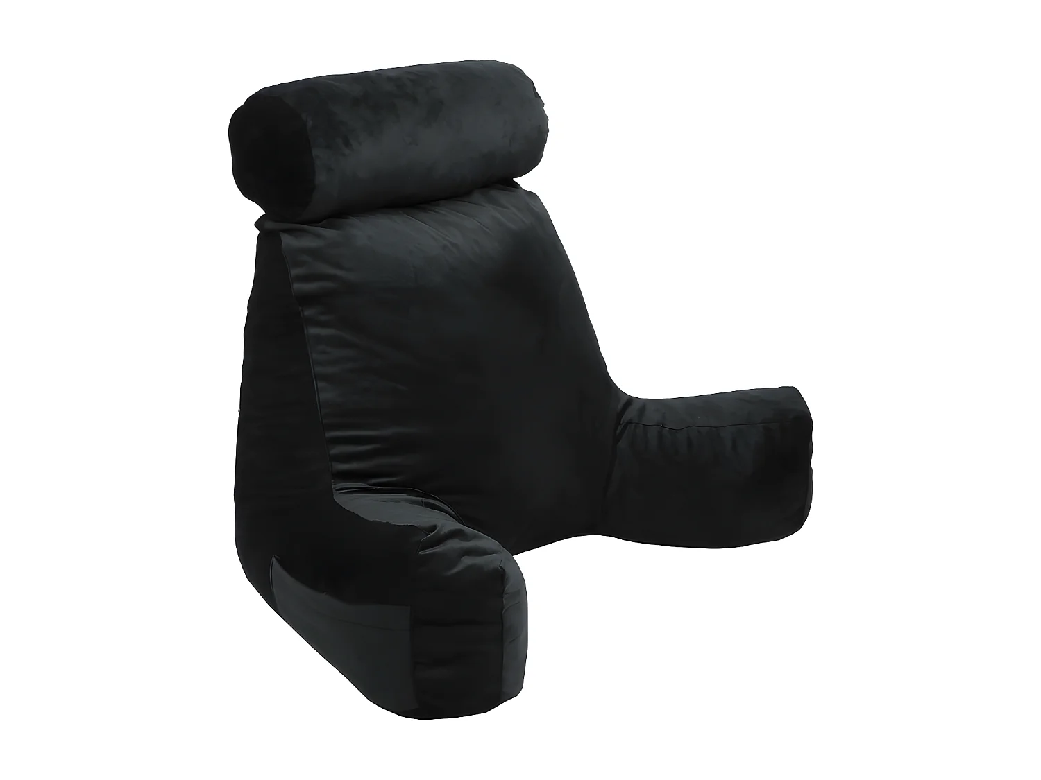 Coussin de lecture velours noir 65 x 80 cm