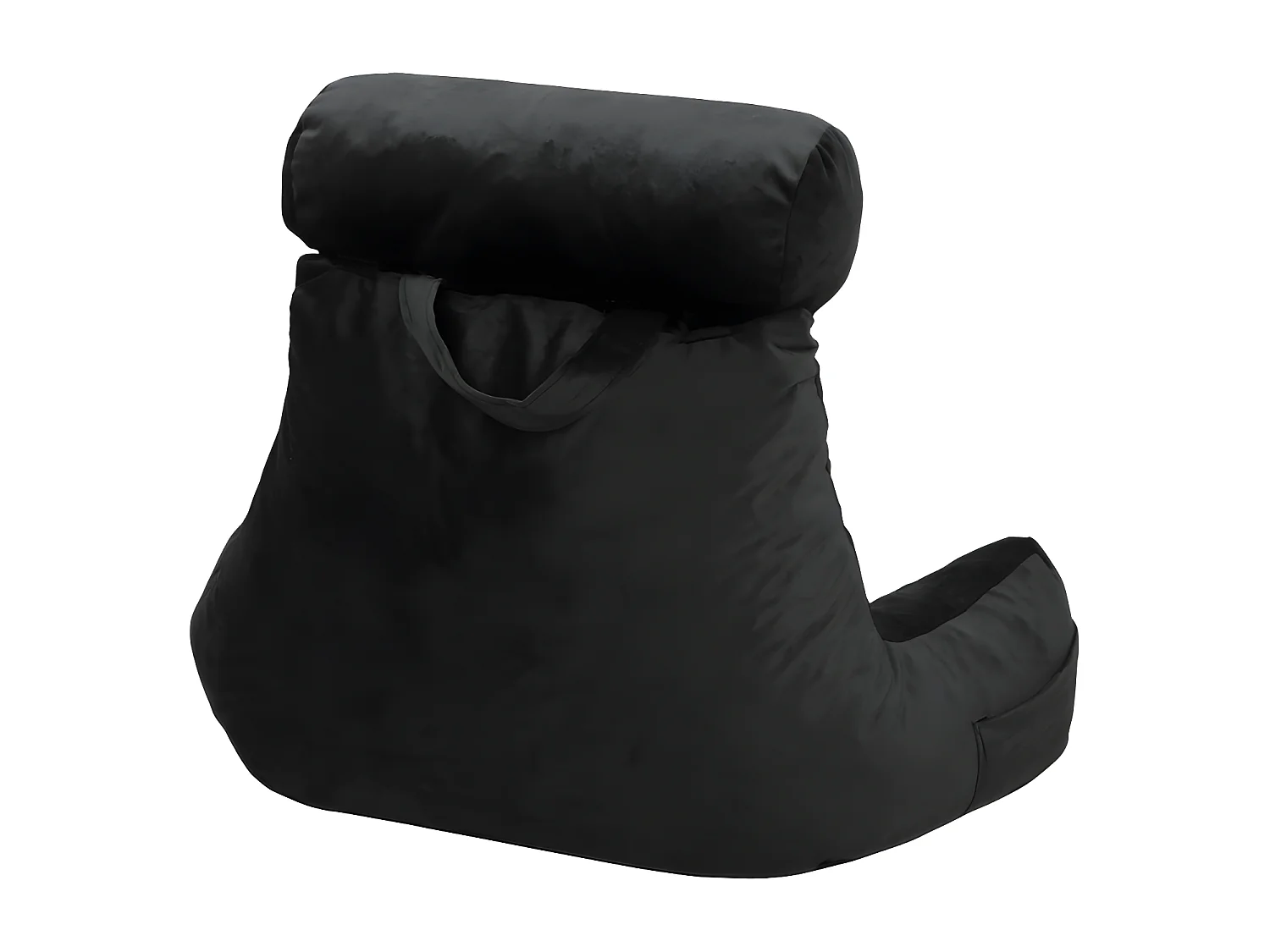 Coussin de lecture velours noir 65 x 80 cm