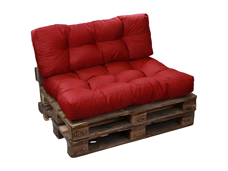 Rode Pallet kussenset polyester 120x80x15 cm