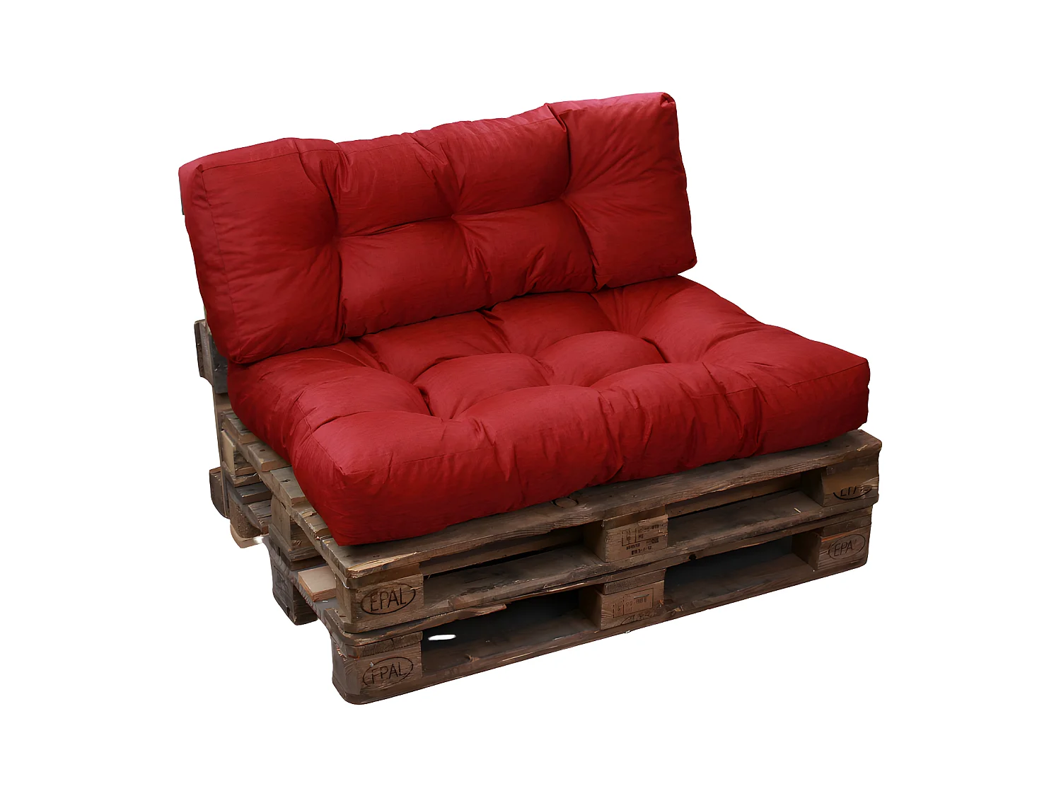 Rode Pallet kussenset polyester 120x80x15 cm