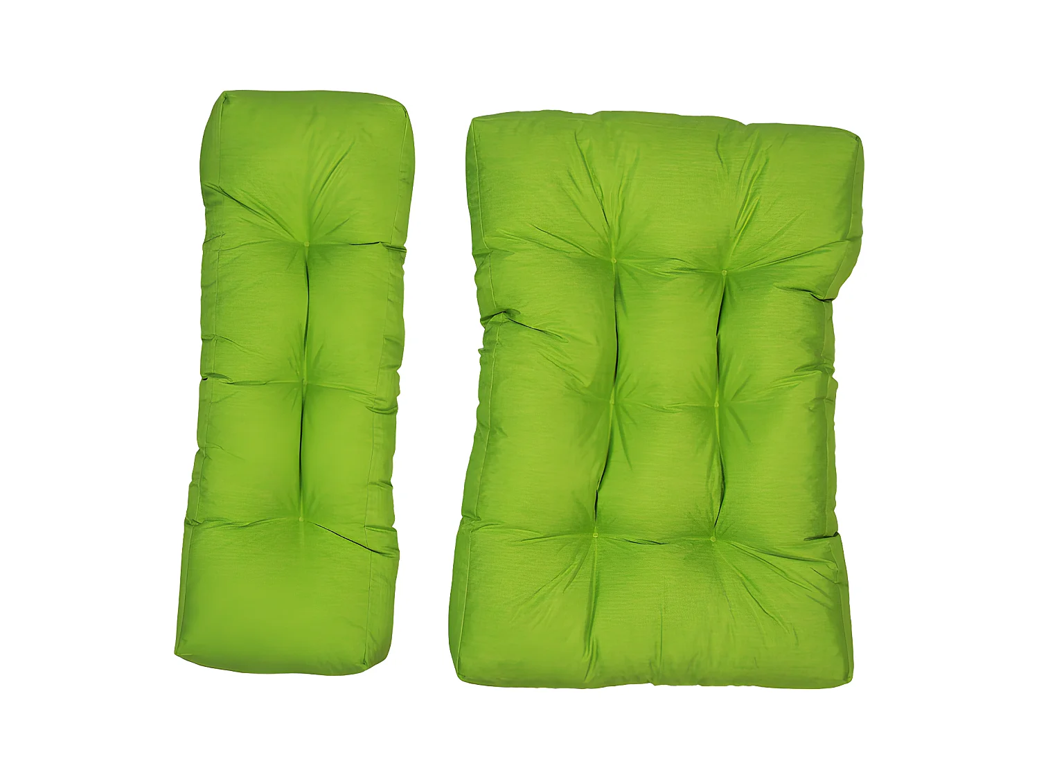 Groene polyester kussenset 120x80x15 cm