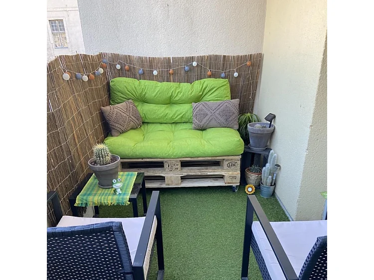 Coussins palette lot en polyester vert 120x80x15 cm