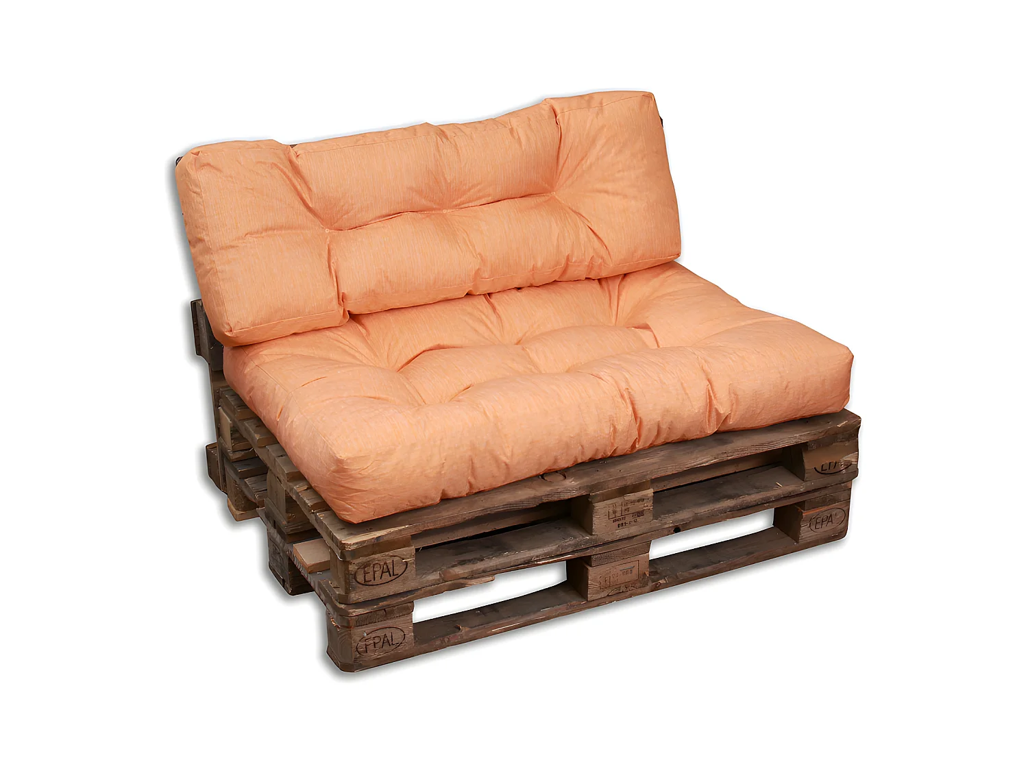 Oranje polyester kussenset 120x80x15 cm
