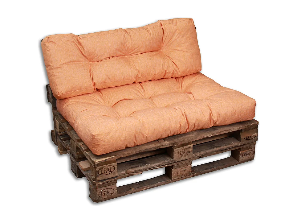 Palettenkissen aus polyester 120x80x15 cm, orange