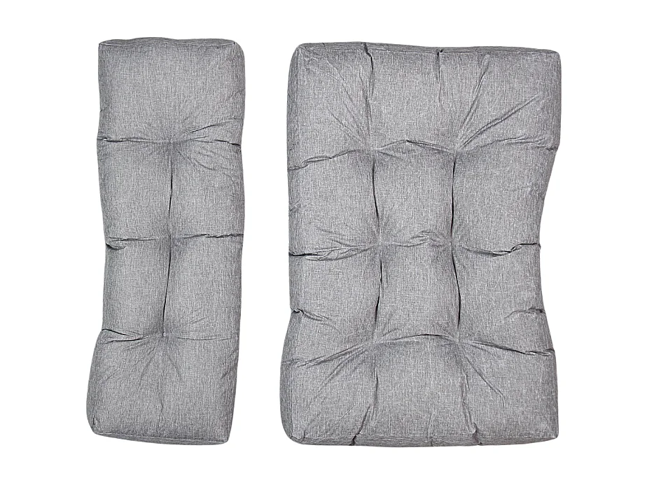 Palettenkissen aus polyester 120x80x15 cm, grau