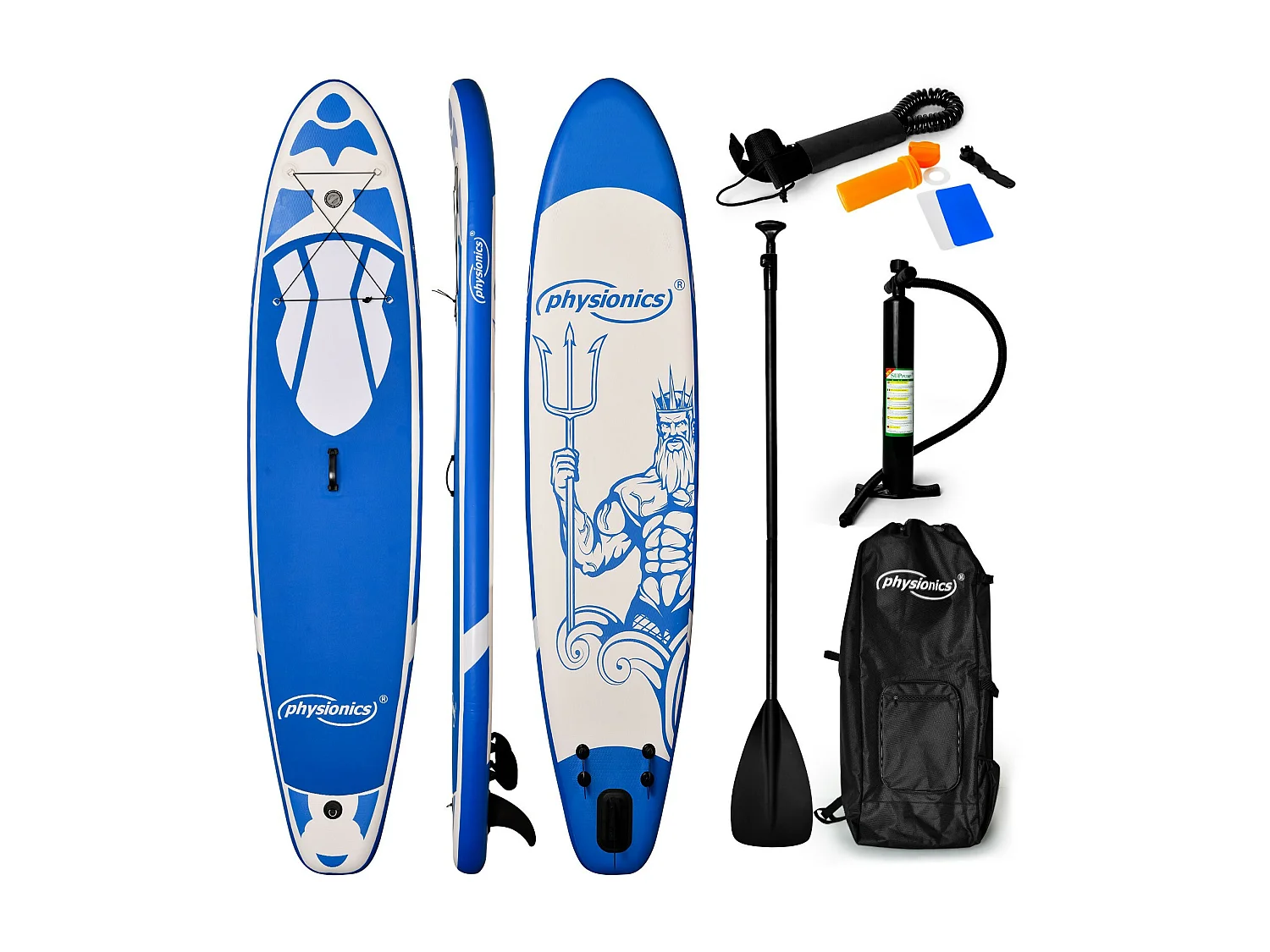Planche SUP Poséidon 305 cm - bleu - y compris les accessoires