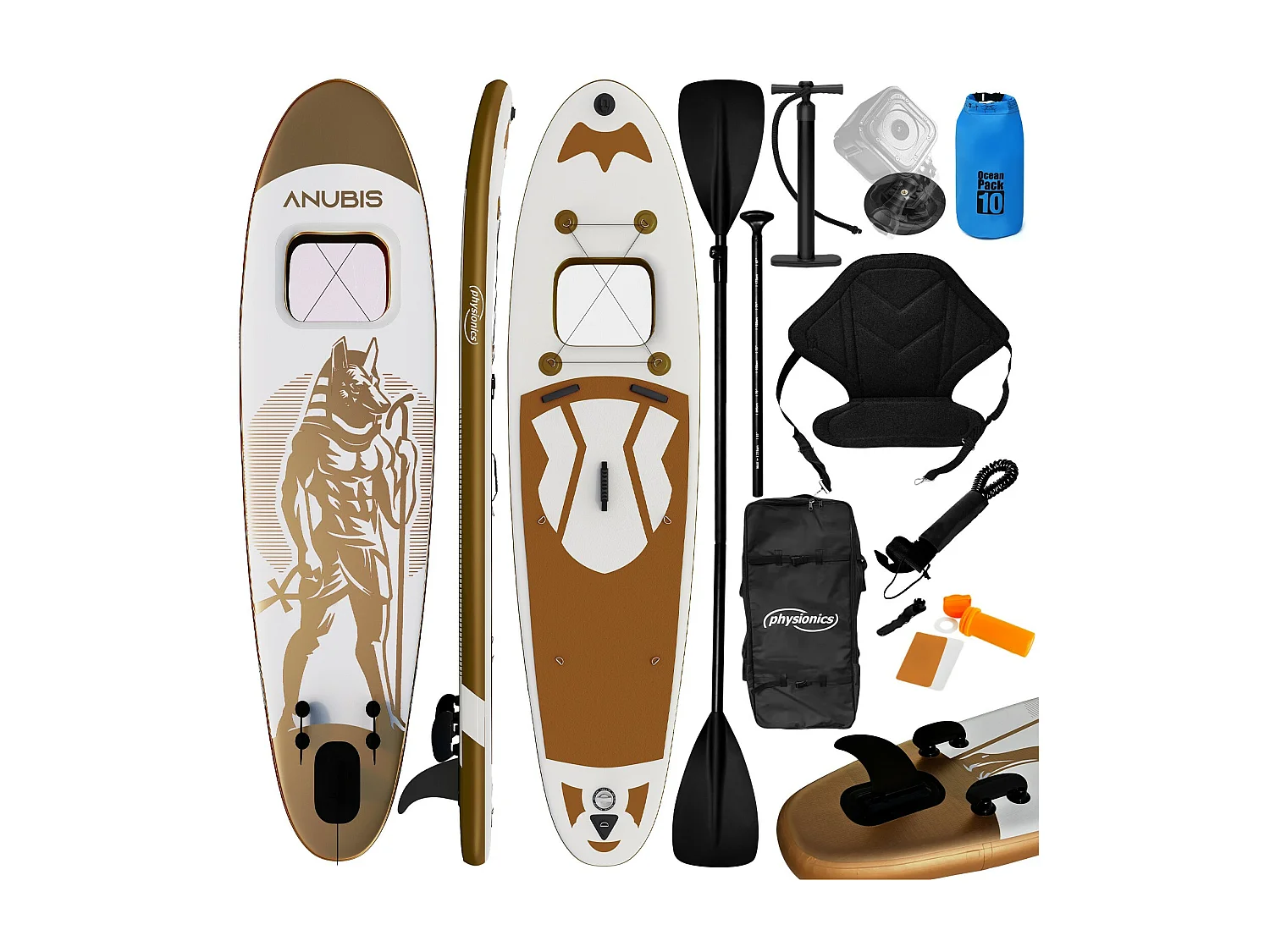 Planche SUP Gold Ra 320 cm - Or - y compris les accessoires