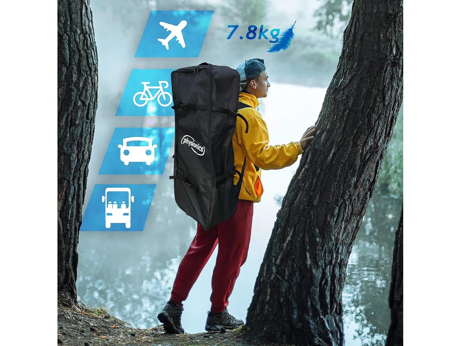 Planche SUP Gold Ra 320 cm - Or - y compris les accessoires