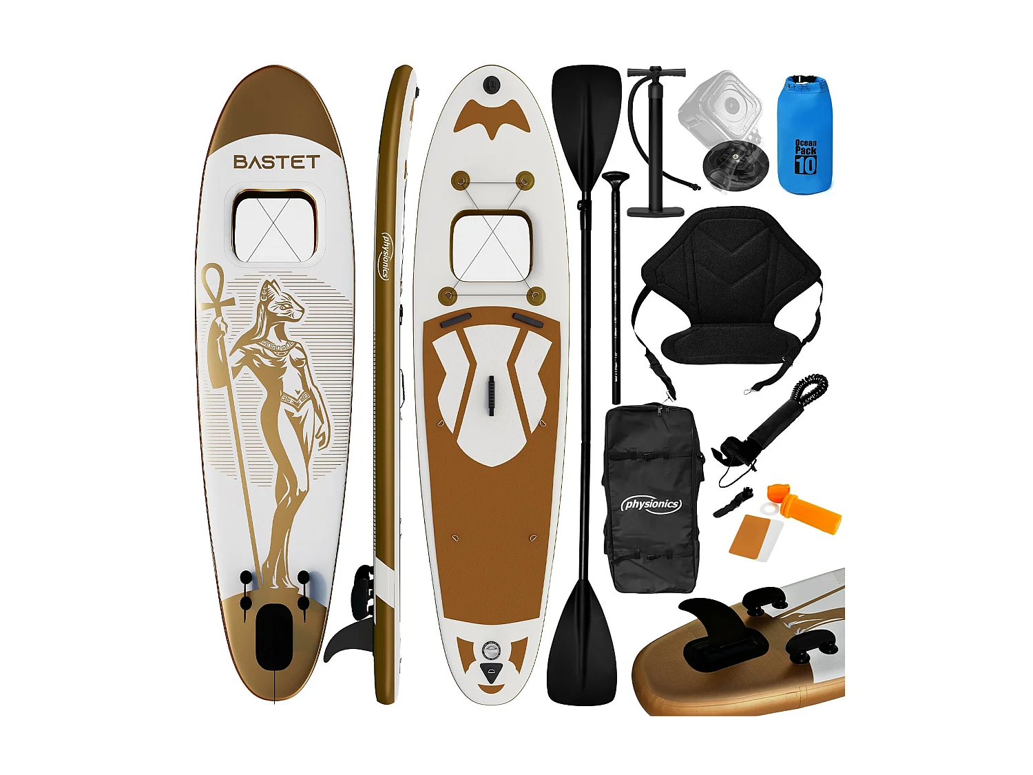 Planche SUP Gold Ra 305 cm - Or - y compris les accessoires