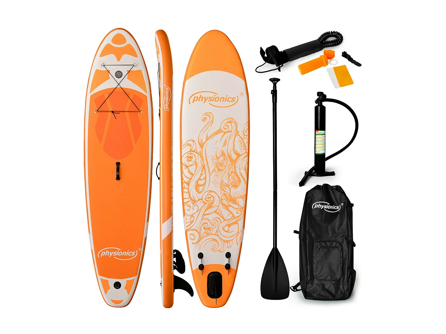 Sup board Kraken 320 cm - Oranje - Incl. accessoires