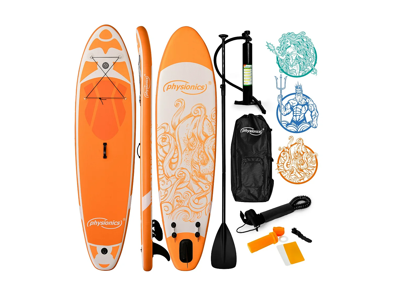 Sup board Kraken 320 cm - Oranje - Incl. accessoires