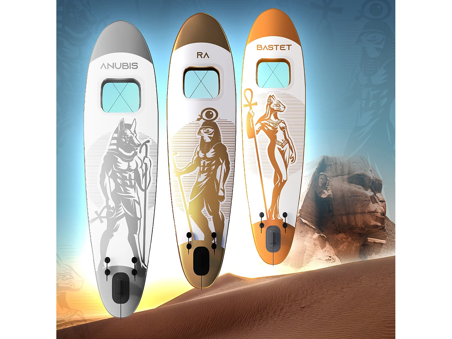 Planche SUP Anubis 305 cm - Argent - y compris les accessoires