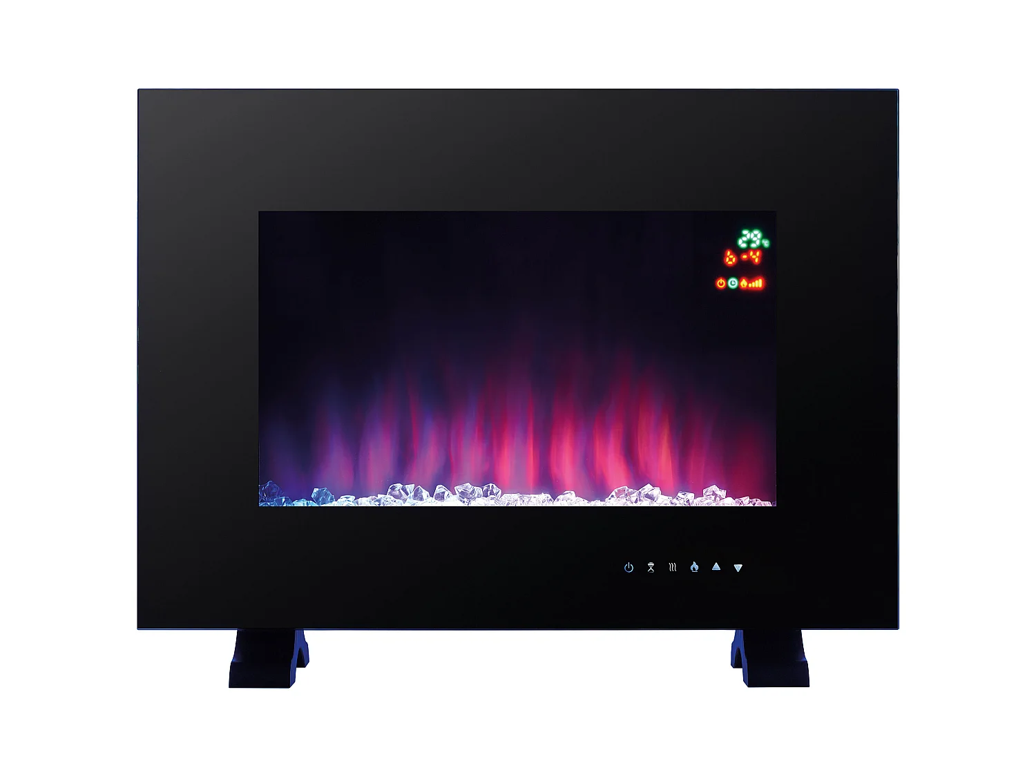 Lareira eléctrica de parede 2kW com luz ambiente