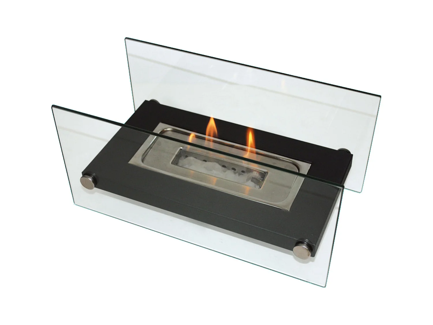 Cheminée éthanol de table en métal