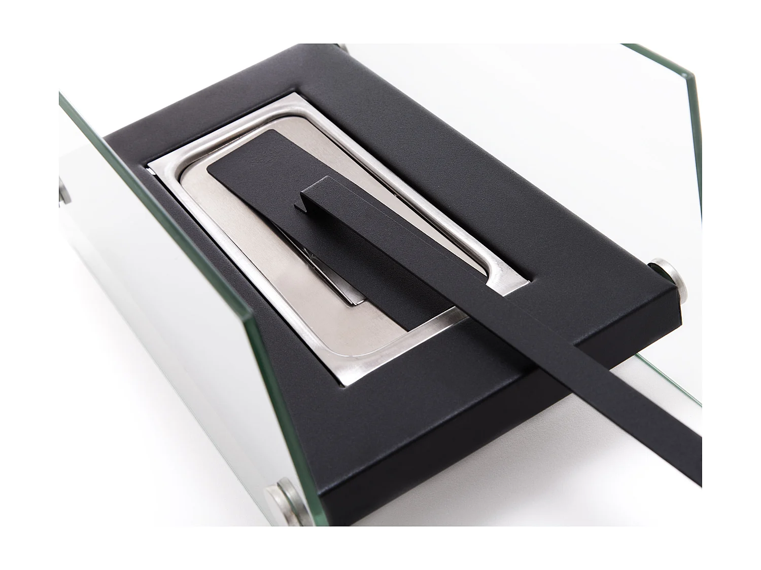 Cheminée éthanol de table en métal