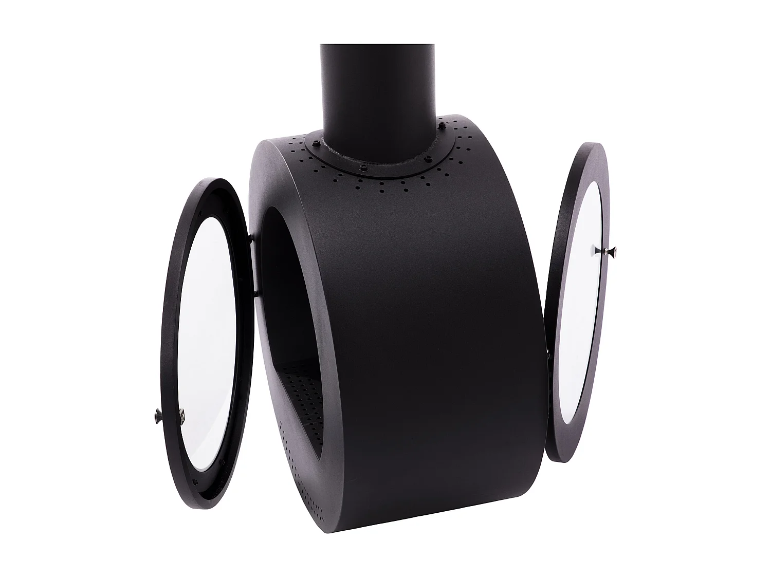 Op het plafond gemonteerde biohaard met ronde vorm en dubbele deur